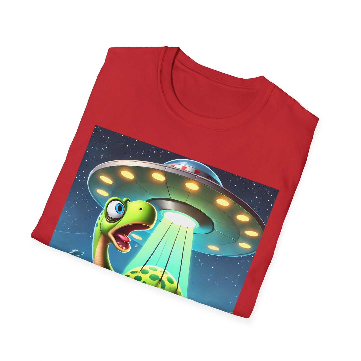 Cute Alien Dinosaur Unisex T-Shirt, Fun Graphic Tee, Kids & Adults, Space Theme, Playful Gift Idea, Birthday, Casual Wear