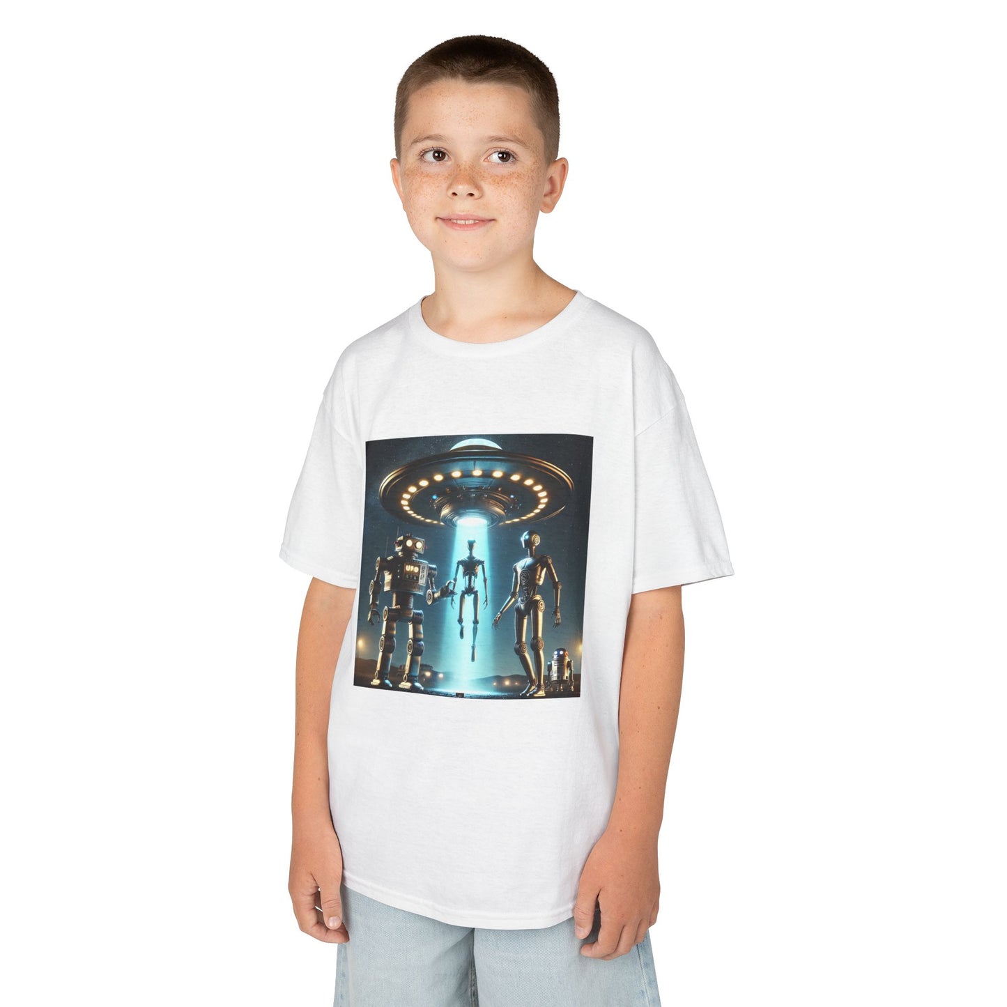 Alien Encounter Kids Tee, Fun Graphic Tee for Young Explorers, Perfect for Birthdays, Space Lovers, Casual Wear, Gift Idea