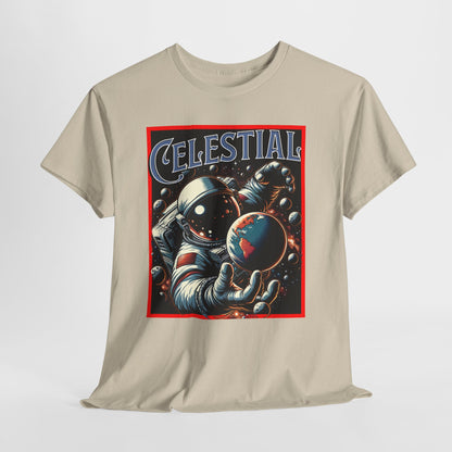 Celestial Astronaut Tee - Unisex Vintage Space Graphic T-Shirt, png, t-shirt, tshirts