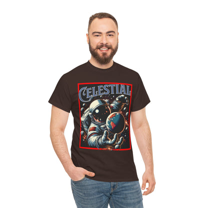 Celestial Astronaut Tee - Unisex Vintage Space Graphic T-Shirt, png, t-shirt, tshirts