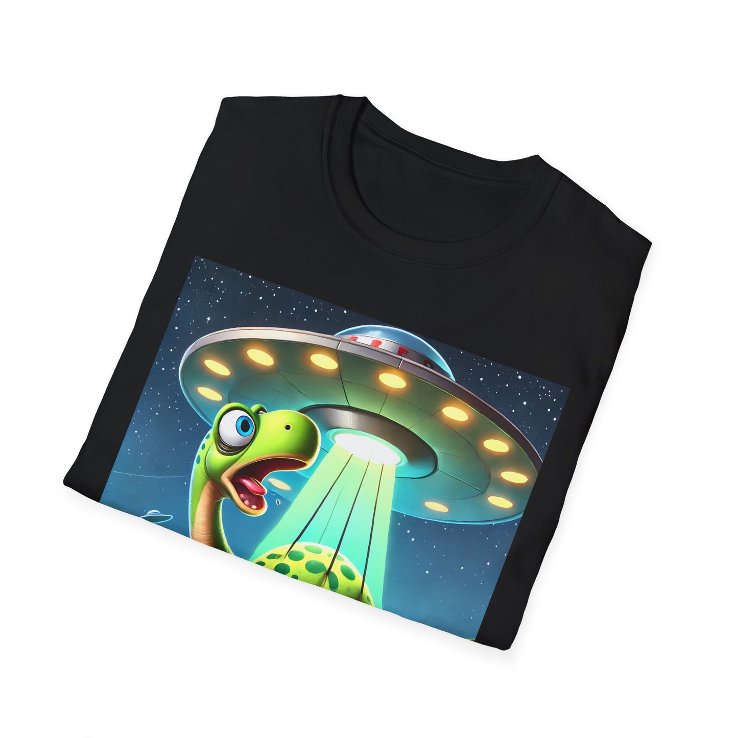 Cute Alien Dinosaur Unisex T-Shirt, Fun Graphic Tee, Kids & Adults, Space Theme, Playful Gift Idea, Birthday, Casual Wear