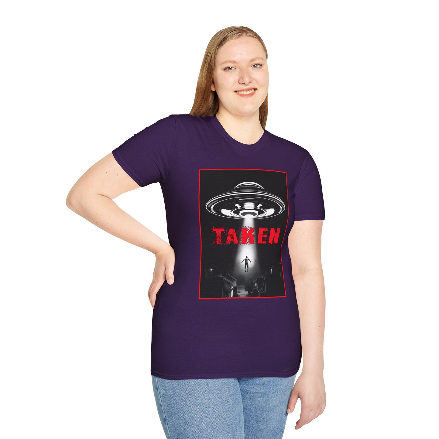 Taken, Alien Abduction, Unisex T-Shirt, Taken Graphic Tee, UFO Gift, Casual Wear, Sci-Fi Fan Apparel, Fun Statement Shirt, GraphicTees