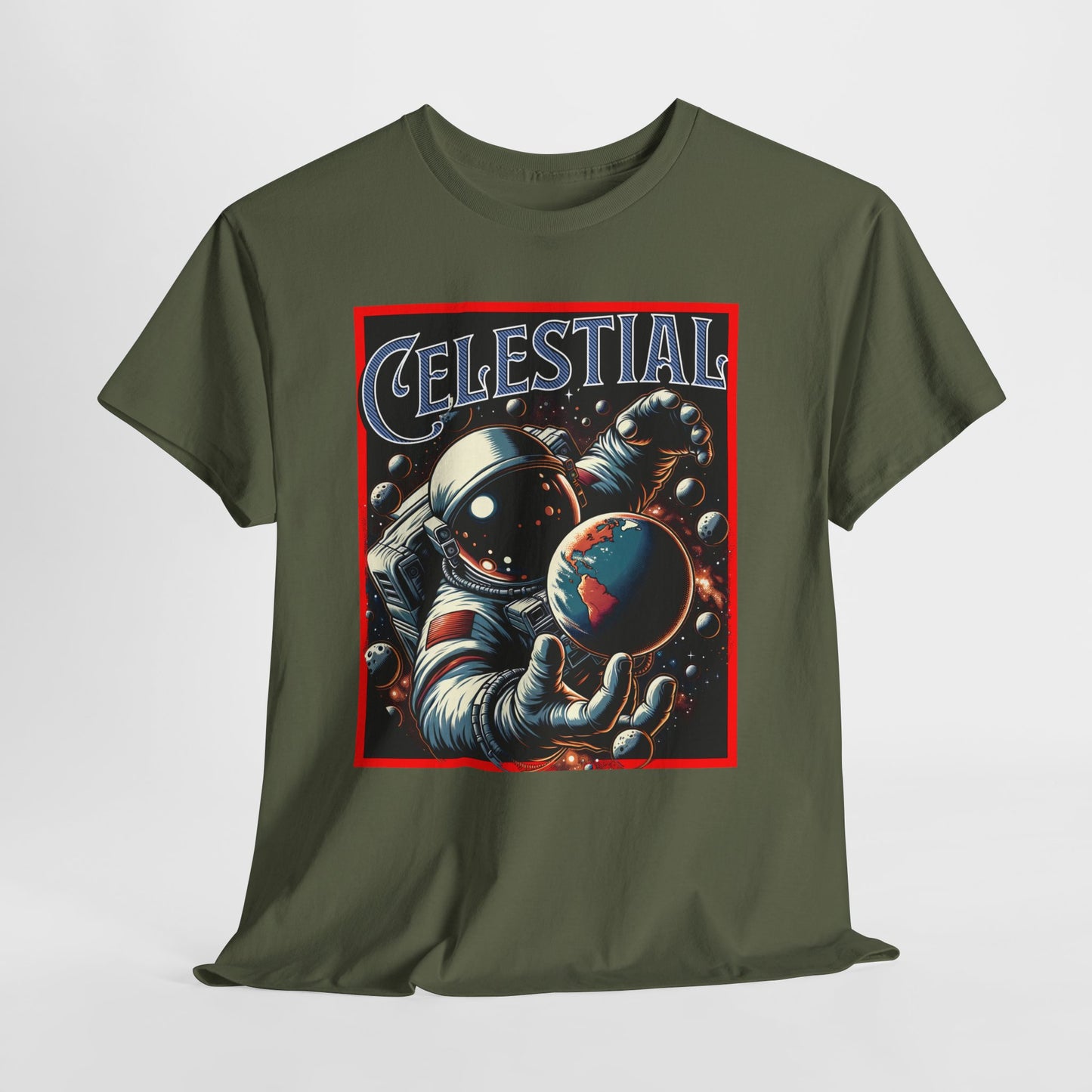 Celestial Astronaut Tee - Unisex Vintage Space Graphic T-Shirt, png, t-shirt, tshirts