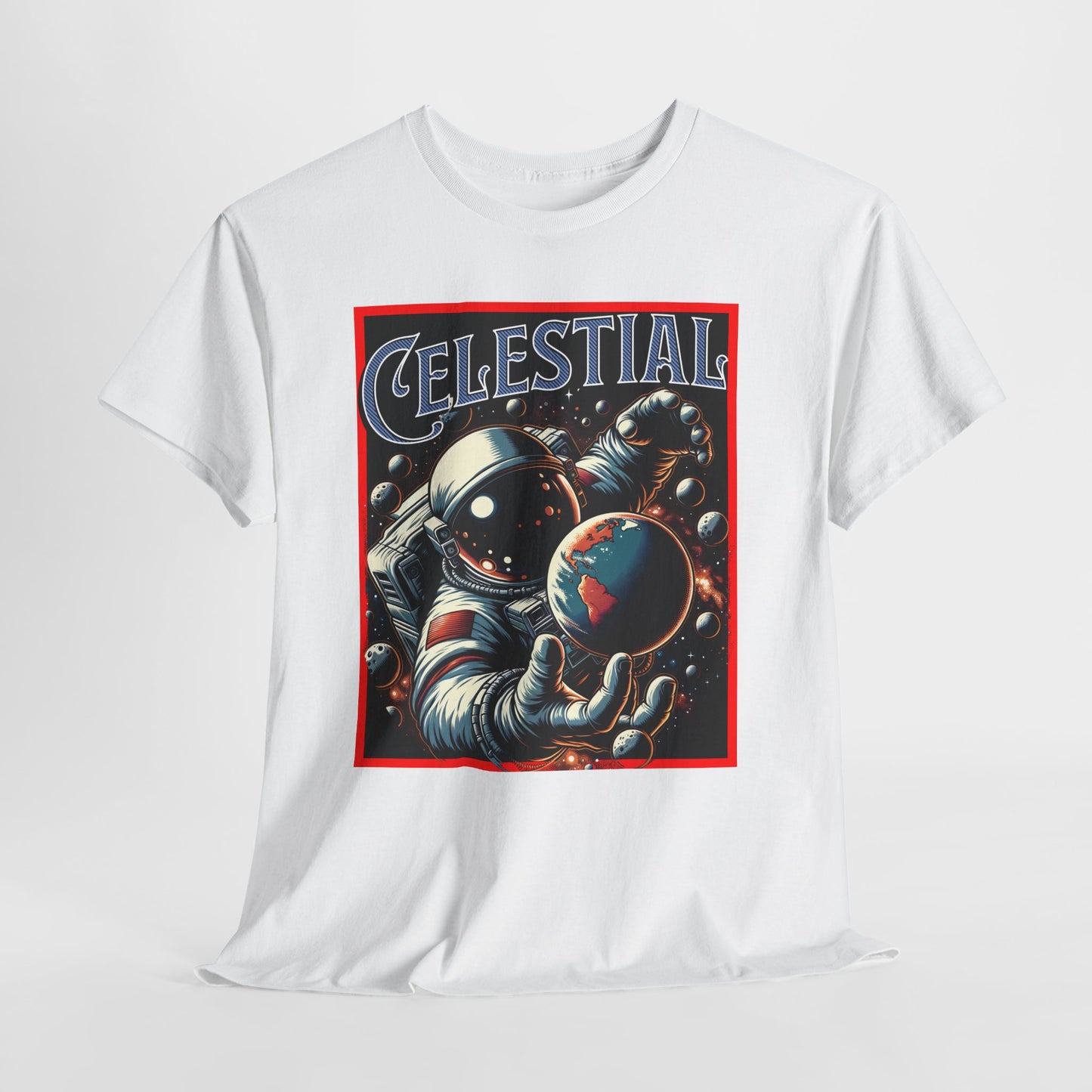 Celestial Astronaut Tee - Unisex Vintage Space Graphic T-Shirt, png, t-shirt, tshirts