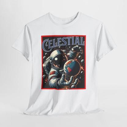 Celestial Astronaut Tee - Unisex Vintage Space Graphic T-Shirt, png, t-shirt, tshirts