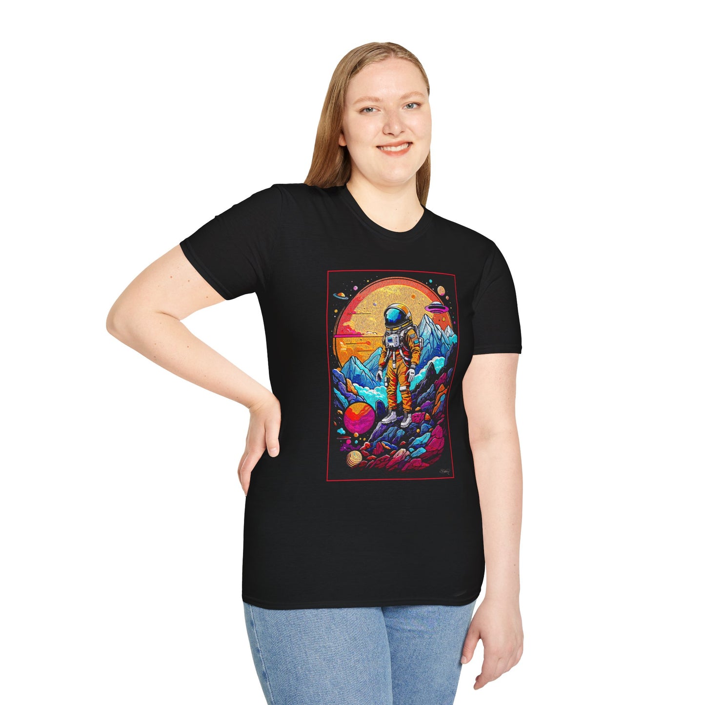 Astronaut Adventure T-Shirt | Cosmic Space Tee, Unisex Graphic Shirt, Gift for Space Lovers, Festival Wear, Outer Space Design