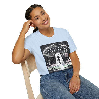 Cosmic Alien Abduction T-Shirt, Retro UFO Shirt, t-shirts, tshirts, Space Enthusiast Apparel, Graphic Tee, Gift for Sci-Fi Lovers, tees, png