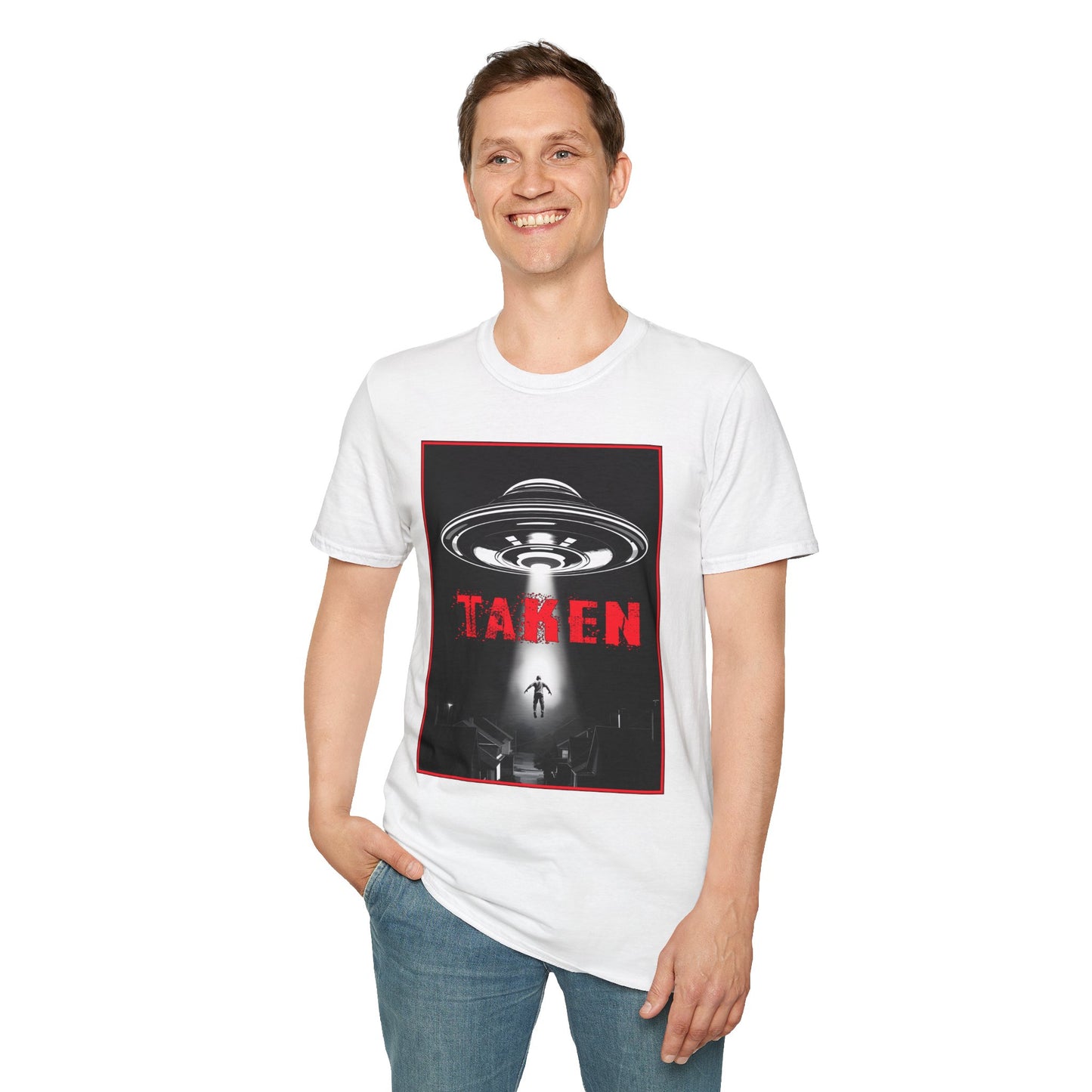 Taken, Alien Abduction, Unisex T-Shirt, Taken Graphic Tee, UFO Gift, Casual Wear, Sci-Fi Fan Apparel, Fun Statement Shirt, GraphicTees