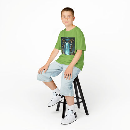 Alien Encounter Kids Tee, Fun Graphic Tee for Young Explorers, Perfect for Birthdays, Space Lovers, Casual Wear, Gift Idea