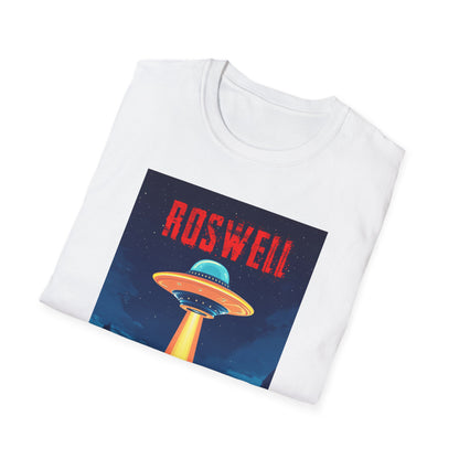 Roswell Alien Encounter Unisex T-Shirt, Retro Space UFO Tee, Sci-Fi Lovers Gift, Convention Wear, Extraterrestrial Tee, graphic design, png