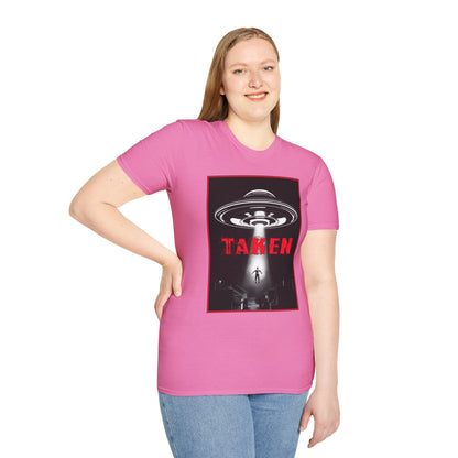 Taken, Alien Abduction, Unisex T-Shirt, Taken Graphic Tee, UFO Gift, Casual Wear, Sci-Fi Fan Apparel, Fun Statement Shirt, GraphicTees