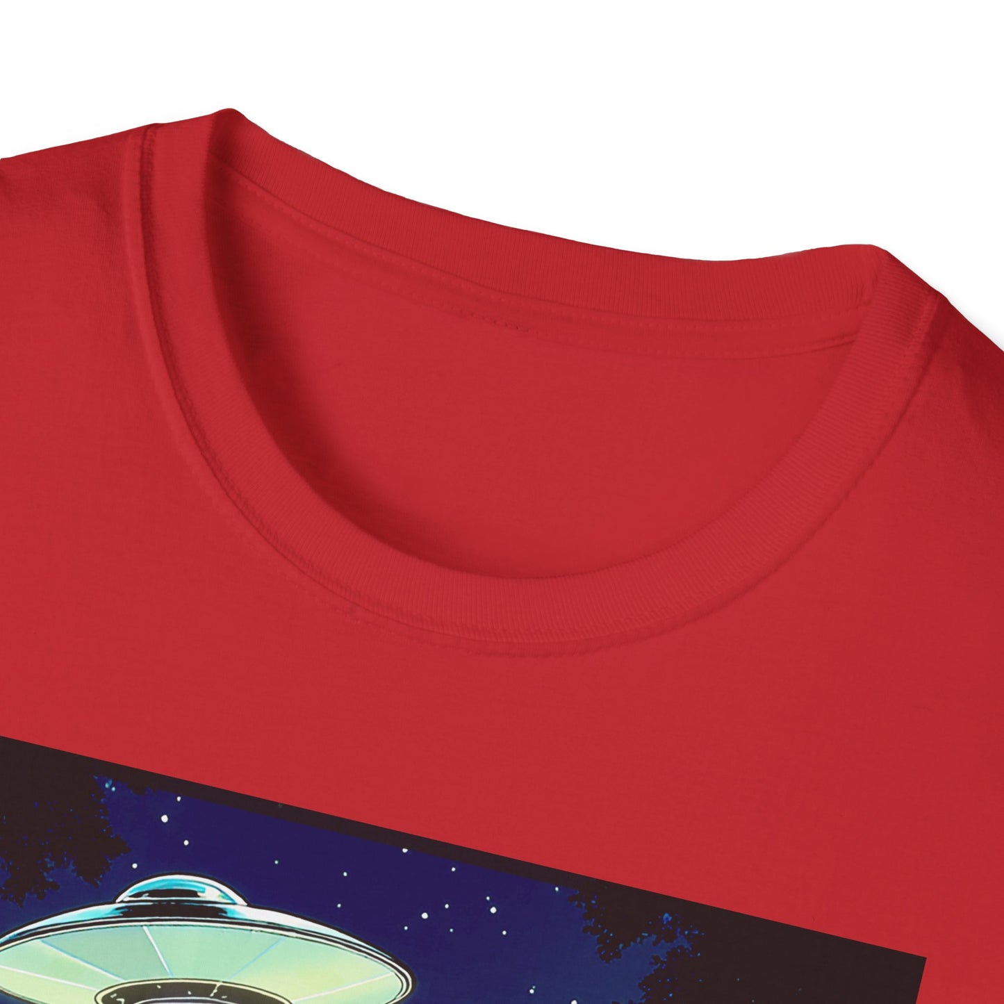 Bigfoot Probe Unisex Softstyle T-Shirt - Fun UFO Graphic Tee, Perfect Gift, Halloween, Nerd Culture, Outdoors, Alien, Graphic tees, t-shirts, Graphic design, t-shirts, tees