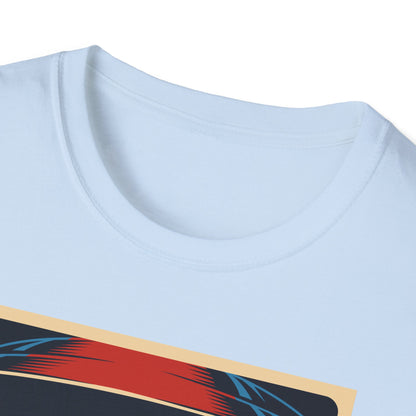 Cosmic Alien Peace Unisex Softstyle T-Shirt, Vintage UFO Tee, Space Lover Gift, Sci-Fi Fan Shirt, Trendy Graphic Tee, GraphicTees, t-shirts