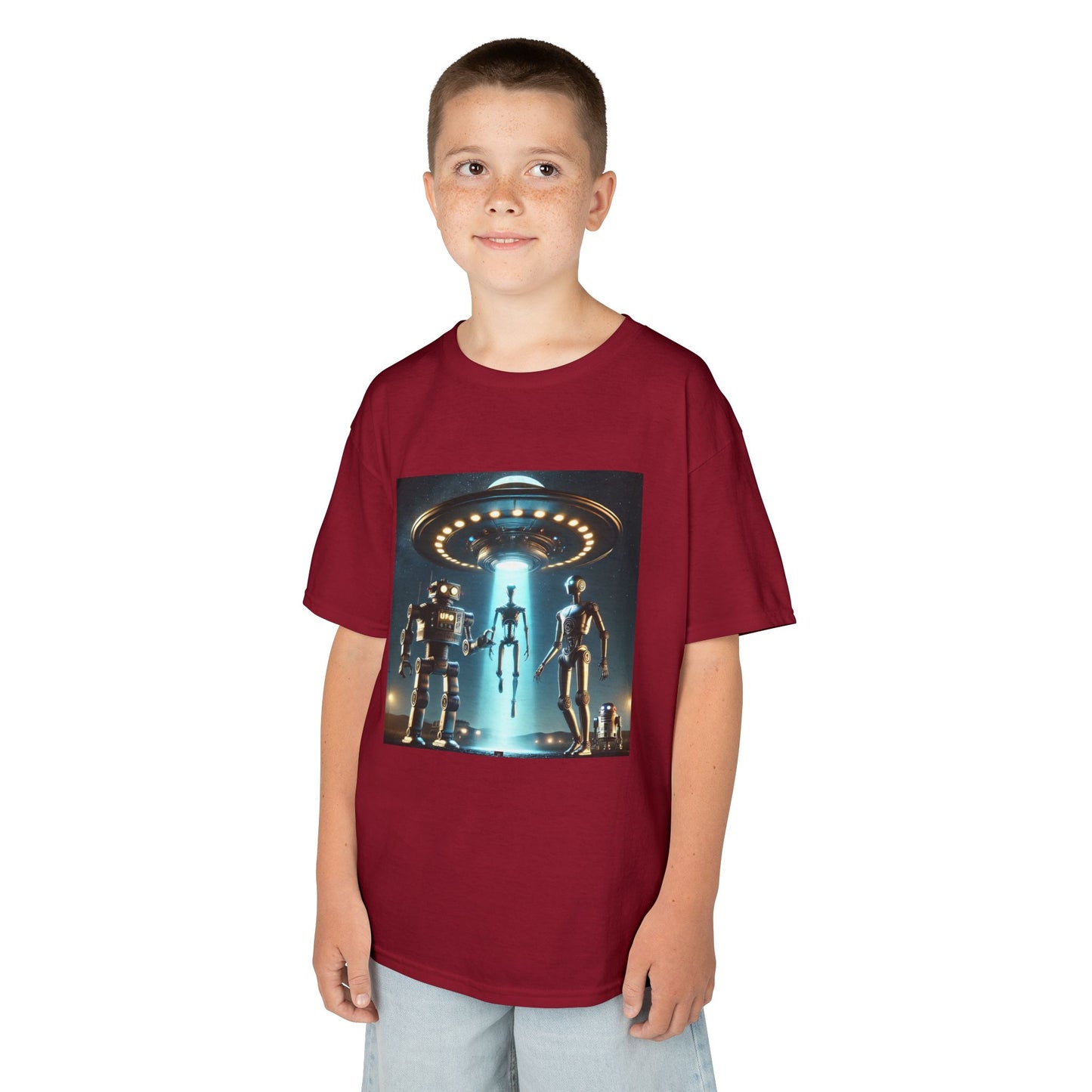 Alien Encounter Kids Tee, Fun Graphic Tee for Young Explorers, Perfect for Birthdays, Space Lovers, Casual Wear, Gift Idea