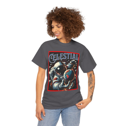 Celestial Astronaut Tee - Unisex Vintage Space Graphic T-Shirt, png, t-shirt, tshirts