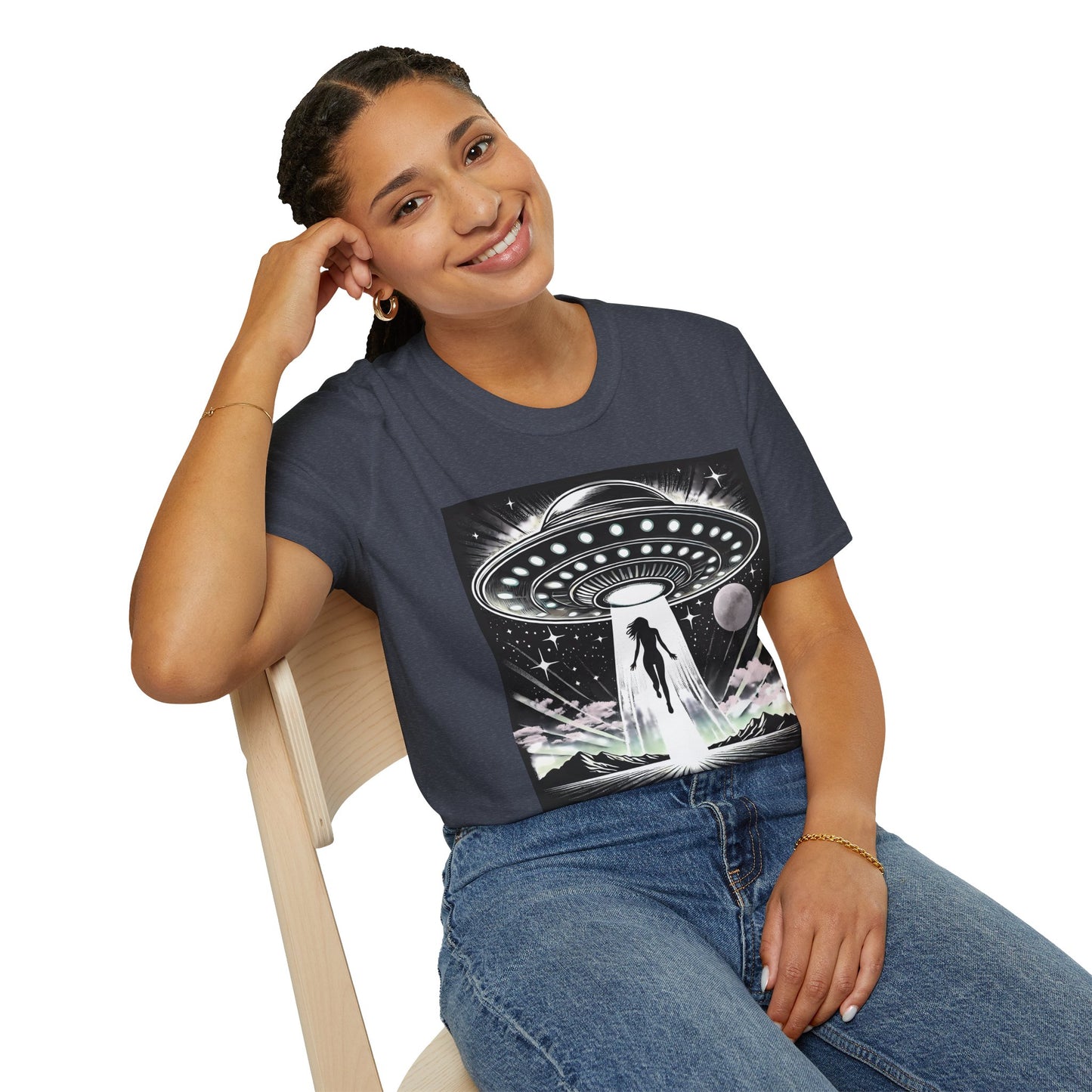 Cosmic Alien Abduction T-Shirt, Retro UFO Shirt, t-shirts, tshirts, Space Enthusiast Apparel, Graphic Tee, Gift for Sci-Fi Lovers, tees, png