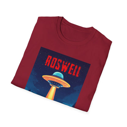 Roswell Alien Encounter Unisex T-Shirt, Retro Space UFO Tee, Sci-Fi Lovers Gift, Convention Wear, Extraterrestrial Tee, graphic design, png