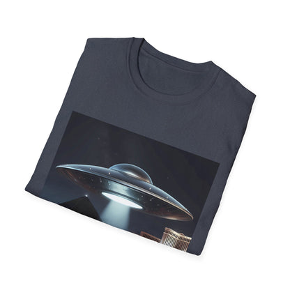 Las Vegas UFO, Vintage UFO Graphic Unisex T-Shirt, Retro Tee for Sci-Fi Lovers, Gift for Space Enthusiasts, Cool Alien Design, Unique Casual Wear