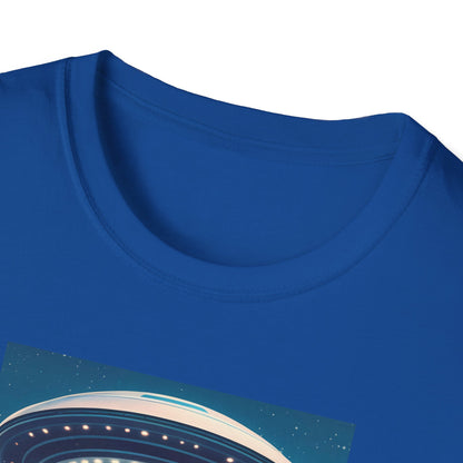 Cosmic Abduction Unisex T-Shirt | Space Alien Tee, UFO Graphic Shirt, Sci-Fi Fan Gift, Casual Style, Cool Vintage Look