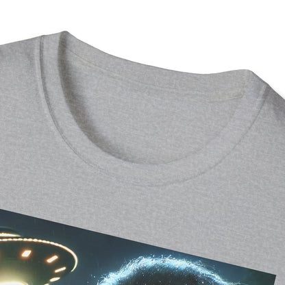 Bigfoot UFO Unisex T-Shirt, Funny Graphic Tee, Gift for Alien Lovers, Unique Summer Shirt, Casual Everyday Wear, t-shirt, tshirts, party, png, tshirt