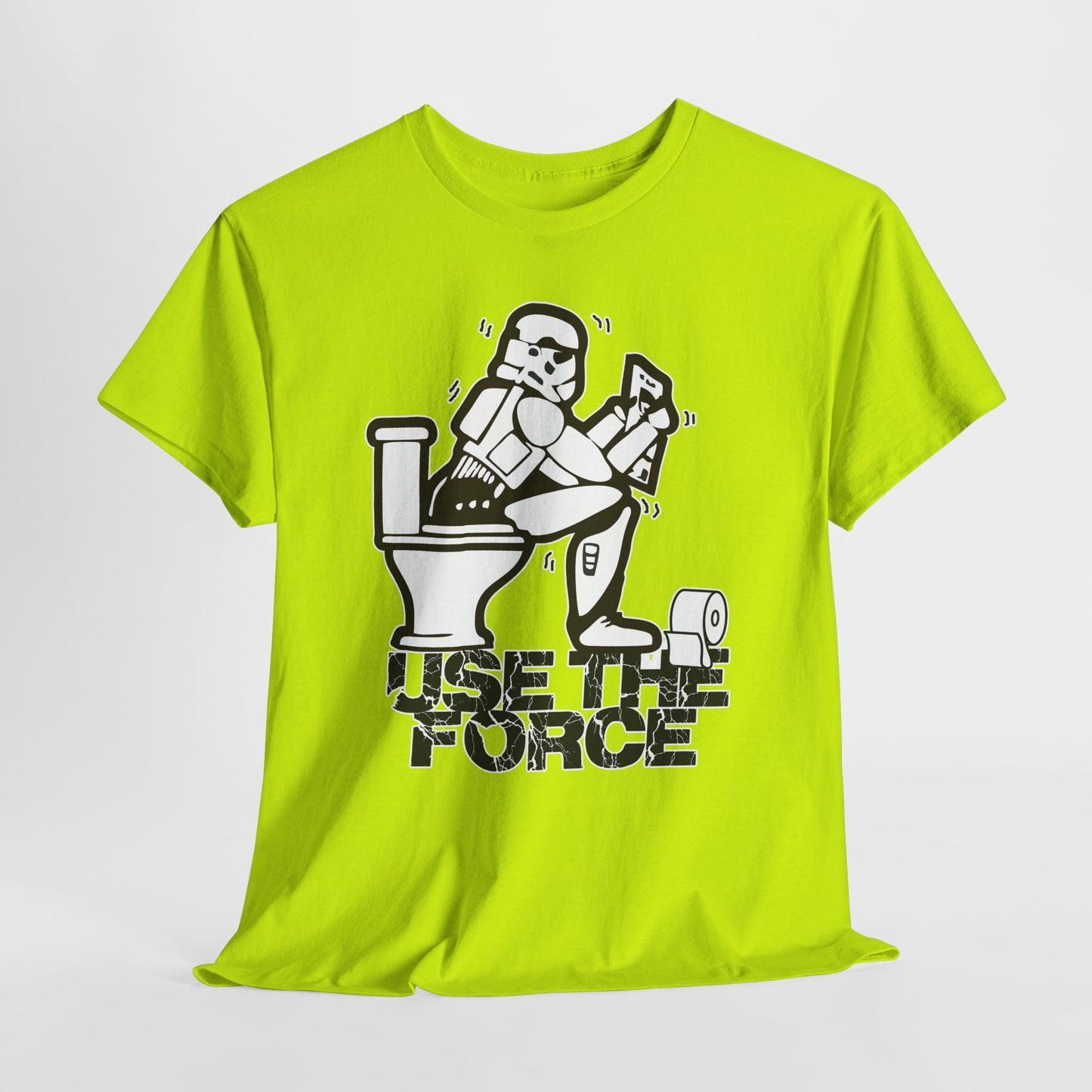 Use The Force, Unisex Heavy Cotton Tee, Star Wars, funny, restroom jokes, graphic design, png