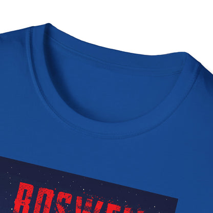Roswell Alien Encounter Unisex T-Shirt, Retro Space UFO Tee, Sci-Fi Lovers Gift, Convention Wear, Extraterrestrial Tee, graphic design, png