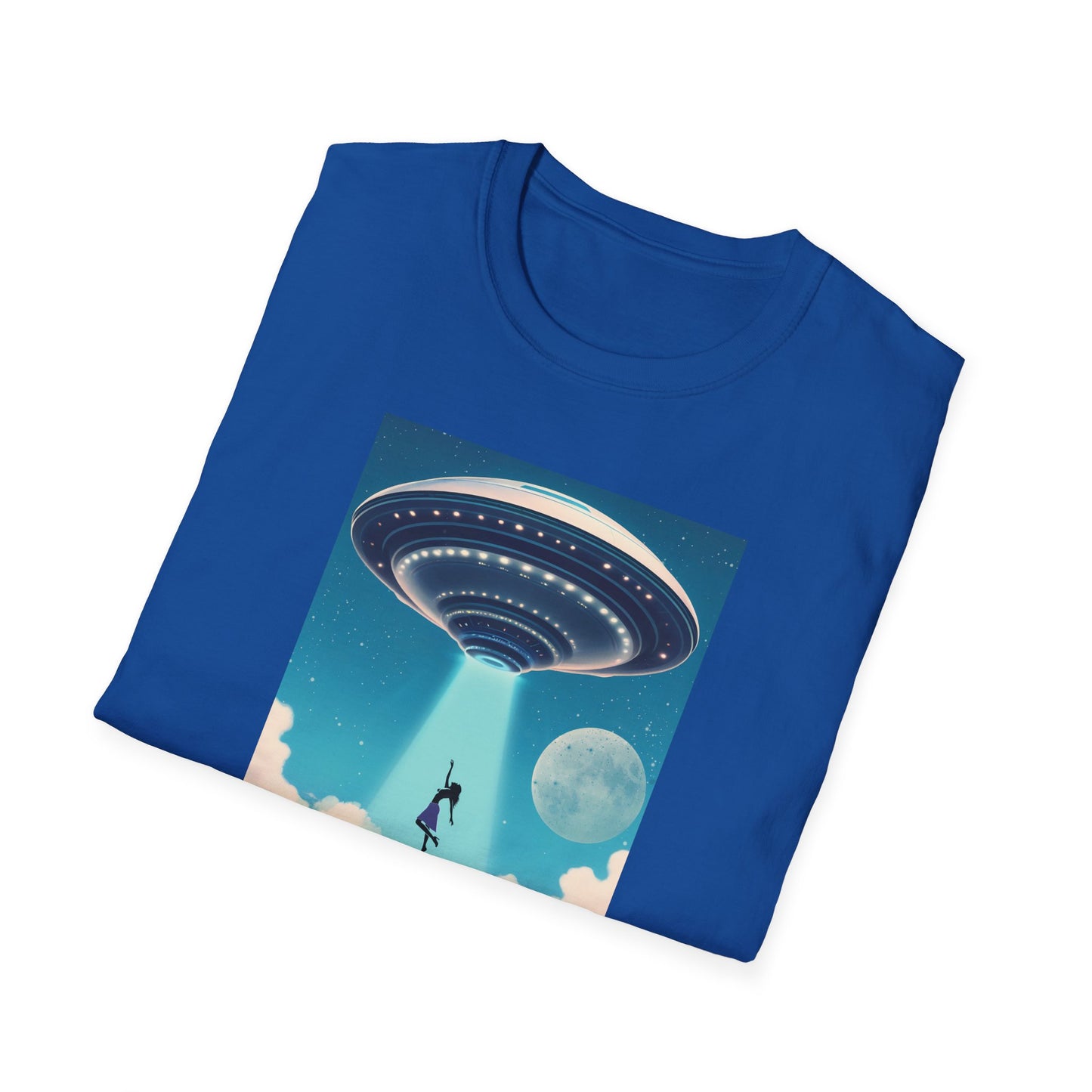Cosmic Abduction Unisex T-Shirt | Space Alien Tee, UFO Graphic Shirt, Sci-Fi Fan Gift, Casual Style, Cool Vintage Look