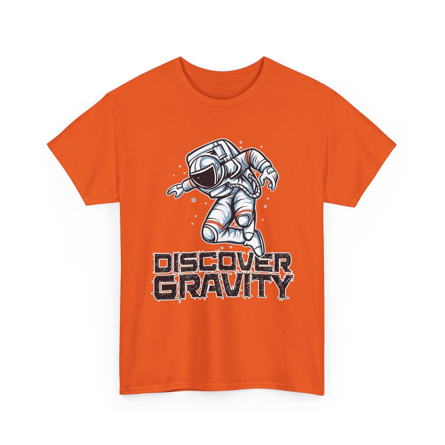 Discover Gravity. Unisex Heavy Cotton Tee - Fun Astronaut, Astronomy Graphic Tee - Unisex graphic design, png Express Delivery available