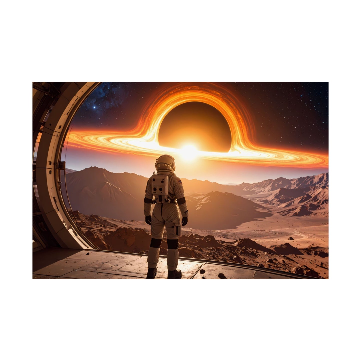 Astronaut Satin Blackhole Poster, Space Wall Art Decor, Sci-Fi Room Decoration, Galaxy Artwork, Gift for Space Lovers, t-shirts, tshirts, tees