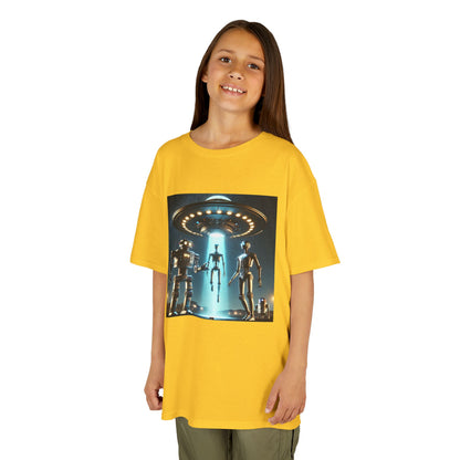Alien Encounter Kids Tee, Fun Graphic Tee for Young Explorers, Perfect for Birthdays, Space Lovers, Casual Wear, Gift Idea