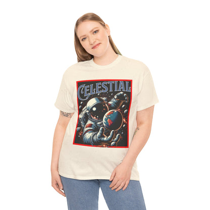 Celestial Astronaut Tee - Unisex Vintage Space Graphic T-Shirt, png, t-shirt, tshirts