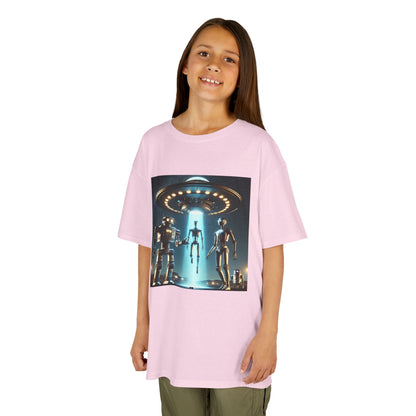 Alien Encounter Kids Tee, Fun Graphic Tee for Young Explorers, Perfect for Birthdays, Space Lovers, Casual Wear, Gift Idea