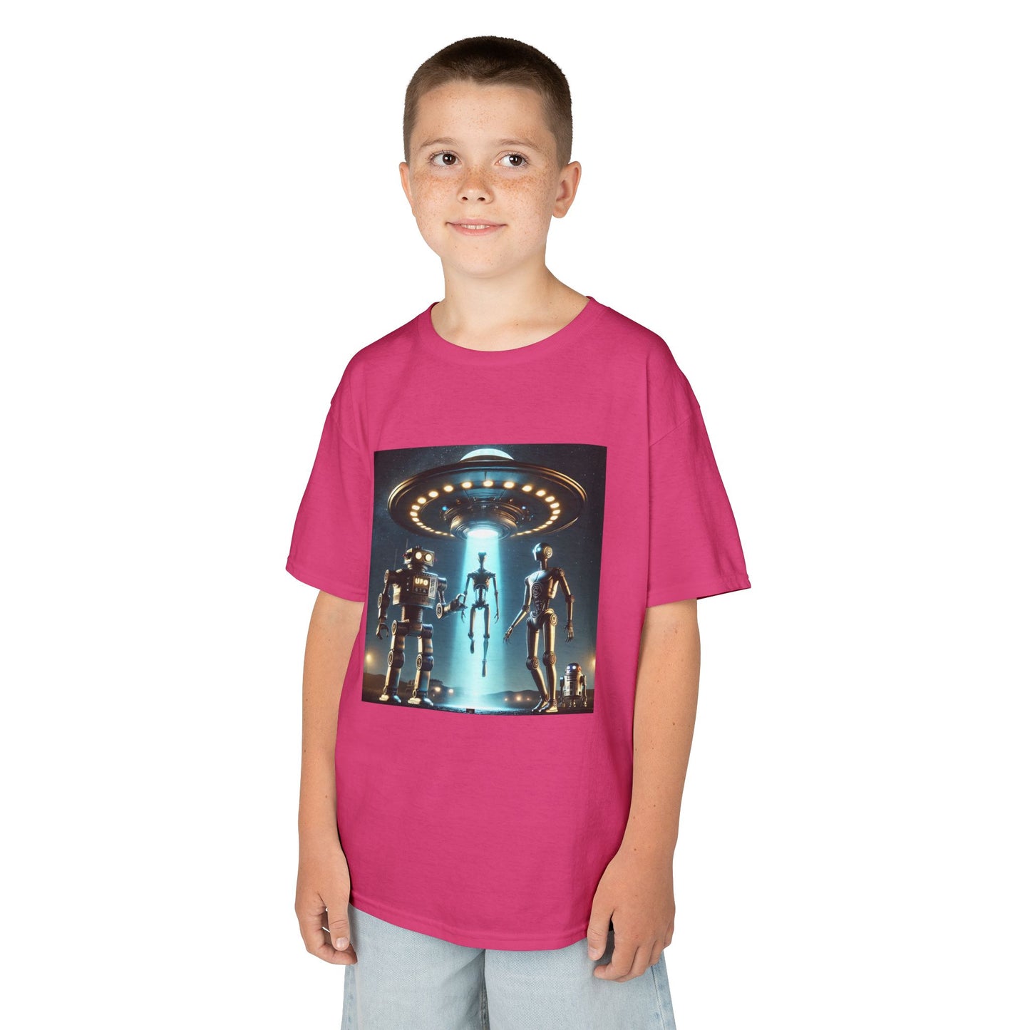 Alien Encounter Kids Tee, Fun Graphic Tee for Young Explorers, Perfect for Birthdays, Space Lovers, Casual Wear, Gift Idea