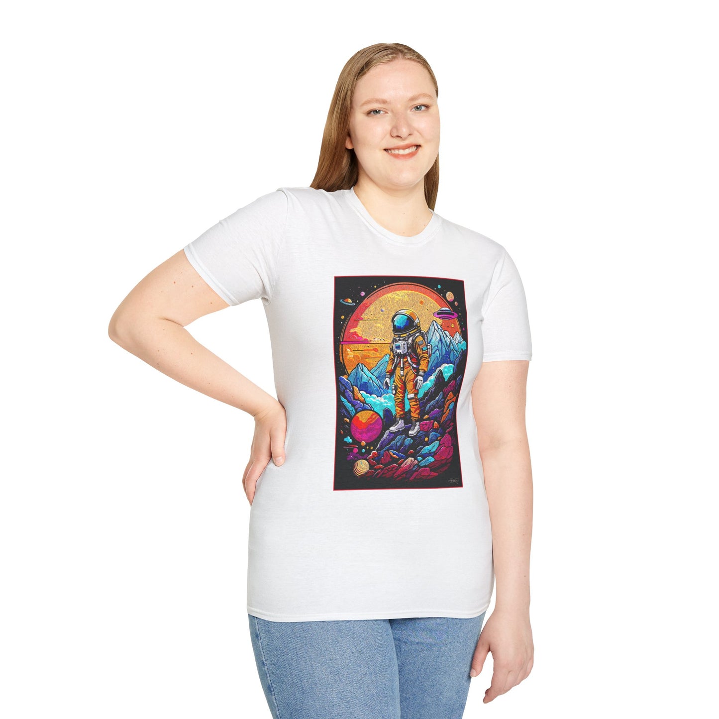 Astronaut Adventure T-Shirt | Cosmic Space Tee, Unisex Graphic Shirt, Gift for Space Lovers, Festival Wear, Outer Space Design