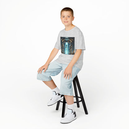 Alien Encounter Kids Tee, Fun Graphic Tee for Young Explorers, Perfect for Birthdays, Space Lovers, Casual Wear, Gift Idea