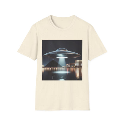 Las Vegas UFO, Vintage UFO Graphic Unisex T-Shirt, Retro Tee for Sci-Fi Lovers, Gift for Space Enthusiasts, Cool Alien Design, Unique Casual Wear