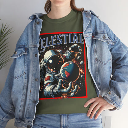 Celestial Astronaut Tee - Unisex Vintage Space Graphic T-Shirt, png, t-shirt, tshirts