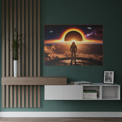 Astronaut Watching Blackholes, Satin Poster, Space Art Print, Cosmic Decor, Wall Art for Space Lovers, Unique Gift for Astronaut Fans, t-shirts, tshirts, tees