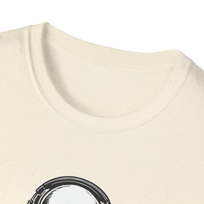 DJ Alien Graphic T-Shirt | Unisex Softstyle Tee for Music Lovers, Gifts for DJs, Cool Casual Wear, Festival Apparel, Unique Alien Design