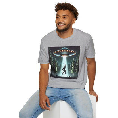 Funny UFO Abduction Unisex T-Shirt, Alien Theme Tee, Gift for Sci-Fi Lovers, Cool Graphic Shirt, Quirky Apparel, Unique Vintage Style