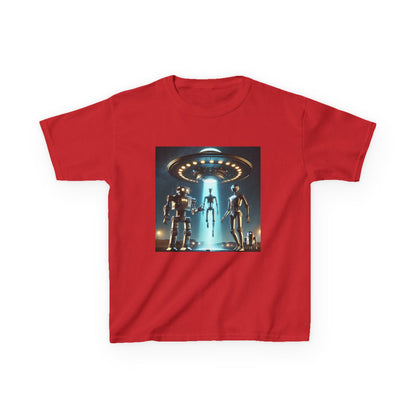 Alien Encounter Kids Tee, Fun Graphic Tee for Young Explorers, Perfect for Birthdays, Space Lovers, Casual Wear, Gift Idea
