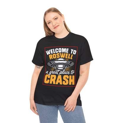 Roswell, UFO, Unisex Heavy Cotton Tee, graphic design, png, t-shirts, t-shirt, tshirts