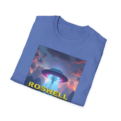 Roswell Probed Retro T-Shirt - Alien UFO Lover Gift, Sci-Fi Apparel, Extraterrestrial Tee, Unisex Softstyle Clothing, graphic design, png