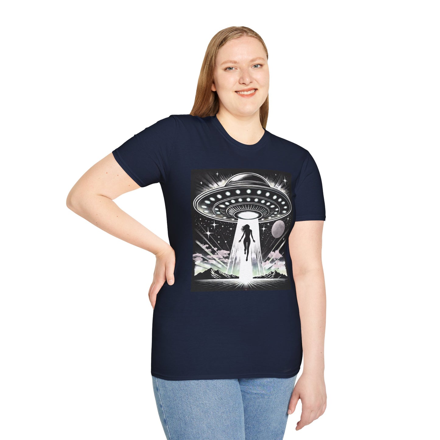 Cosmic Alien Abduction T-Shirt, Retro UFO Shirt, t-shirts, tshirts, Space Enthusiast Apparel, Graphic Tee, Gift for Sci-Fi Lovers, tees, png