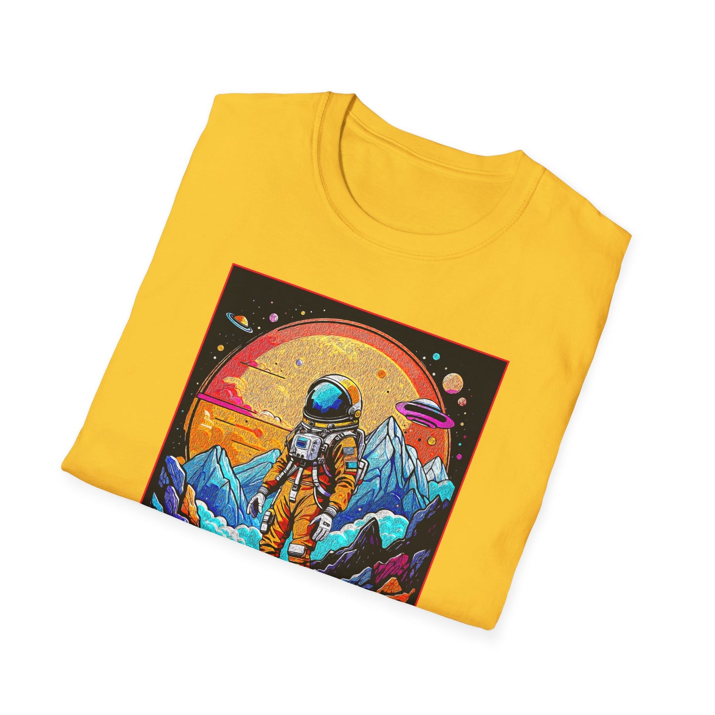 Astronaut Adventure T-Shirt | Cosmic Space Tee, Unisex Graphic Shirt, Gift for Space Lovers, Festival Wear, Outer Space Design