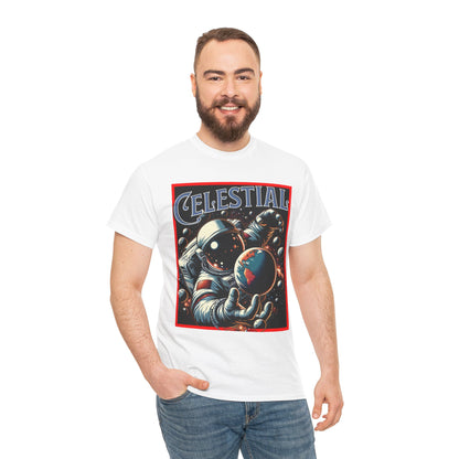 Celestial Astronaut Tee - Unisex Vintage Space Graphic T-Shirt, png, t-shirt, tshirts