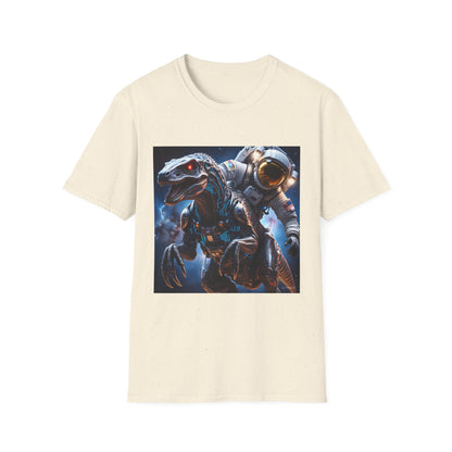 Space Dinosaur Unisex Softstyle T-Shirt, Fun Gift for Kids, Science Fiction Tee, Unique Graphic Shirt, Cool Outfit for Parties, t-shirt, tshirt, png