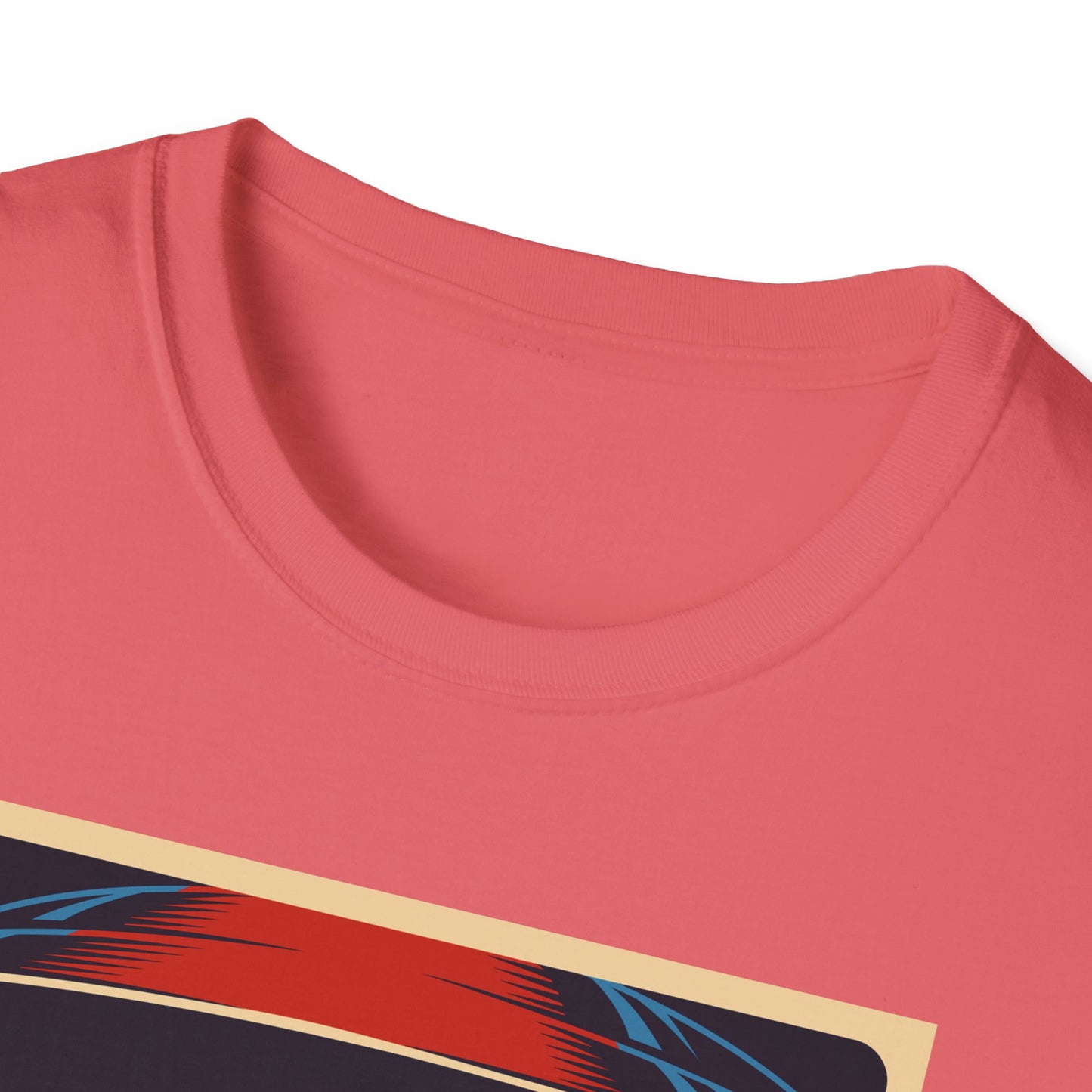 Cosmic Alien Peace Unisex Softstyle T-Shirt, Vintage UFO Tee, Space Lover Gift, Sci-Fi Fan Shirt, Trendy Graphic Tee, GraphicTees, t-shirts