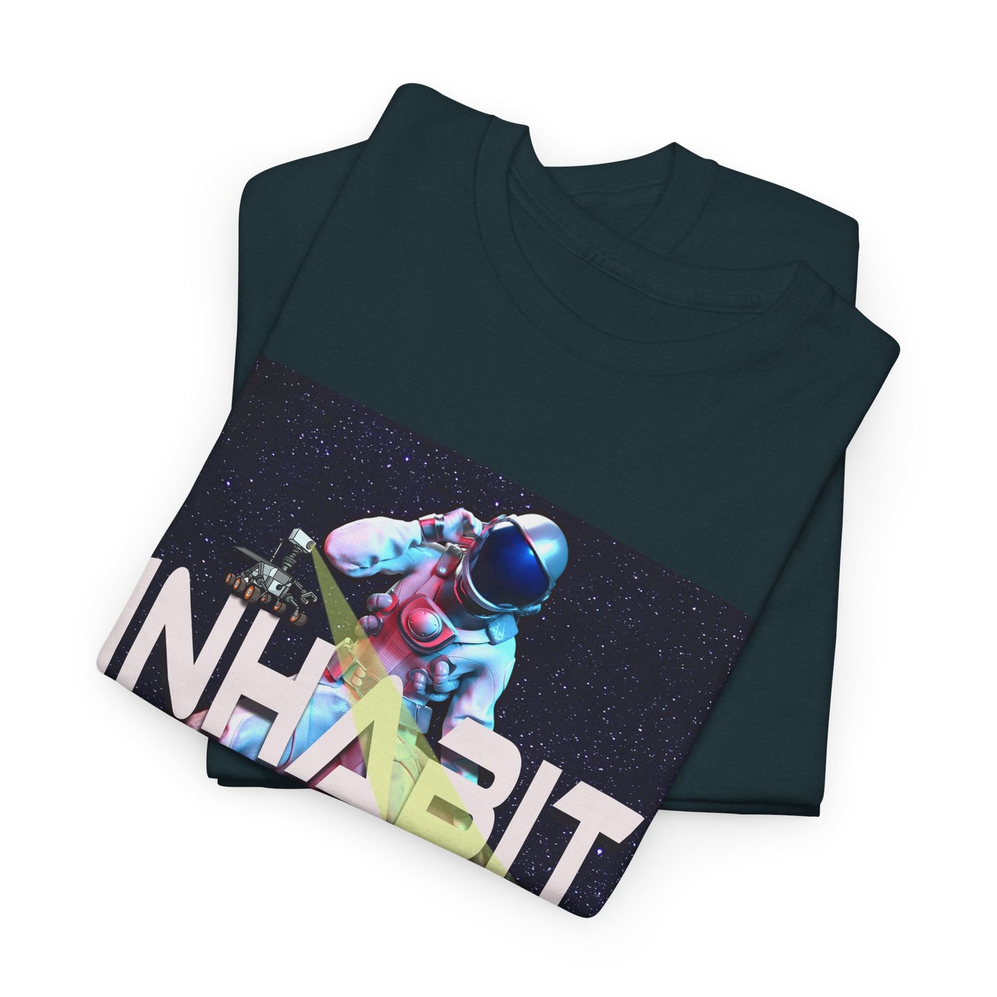 Inhabit Mars, Unisex Heavy Cotton Tee, Space, SpaceX, Universe, UFO, multiverse, graphic design, png, graphic design, t-shirts, tee