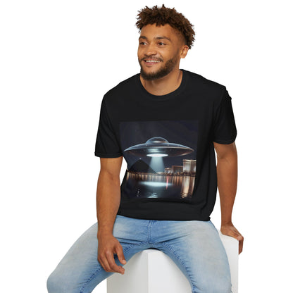 Las Vegas UFO, Vintage UFO Graphic Unisex T-Shirt, Retro Tee for Sci-Fi Lovers, Gift for Space Enthusiasts, Cool Alien Design, Unique Casual Wear
